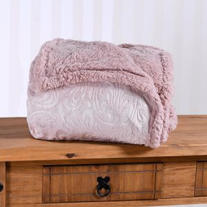 Manta Dupla Face Sherpa Realce Queen - 15.06.0035.1402 SOFT NUDE