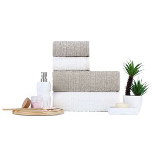 Jogo de Banho Cosmopolitan - 403/7067 OFF WHITE / AMENDOA