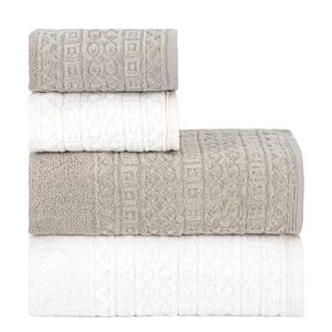 Jogo de Banho Cosmopolitan - 403/7067 OFF WHITE / AMENDOA