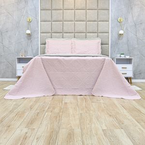 KIT-CAMA-CASAL-ACETINADO-ULTRASSONIC---INDIA-ROSA