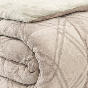 EDREDOM-CASAL-PLUSH-AIRBLOOM-CLASSIC---GEOMETRICO-ROSA-SECO
