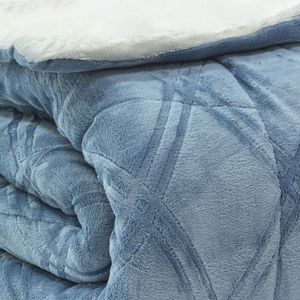 EDREDOM-QUEEN-PLUSH-AIRBLOOM-CLASSIC---GEOMETRICO-AZUL