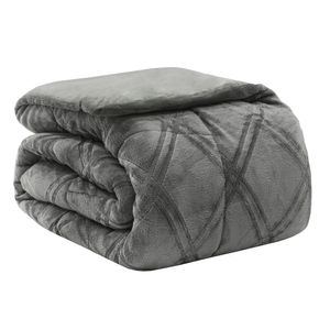 EDREDOM-CASAL-PLUSH-AIRBLOOM-CLASSIC---GEOMETRIC-CINZA-ESCURO