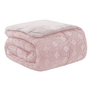 EDREDOM-SOLTEIRO-PLUSH-AIRBLOOM-CLASSIC---PIAO-ROSA