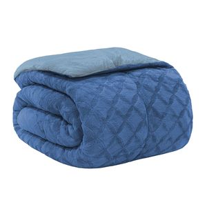 EDREDOM-CASAL-PLUSH-AIRBLOOM-CLASSIC---BALAO-AZUL-ESCURO