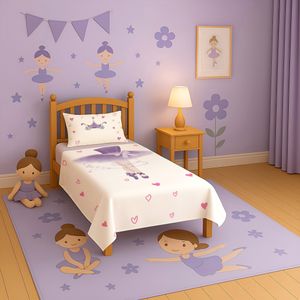 Kit-Cama-Solteiro-Fantasy---BAILARINA-LILAS